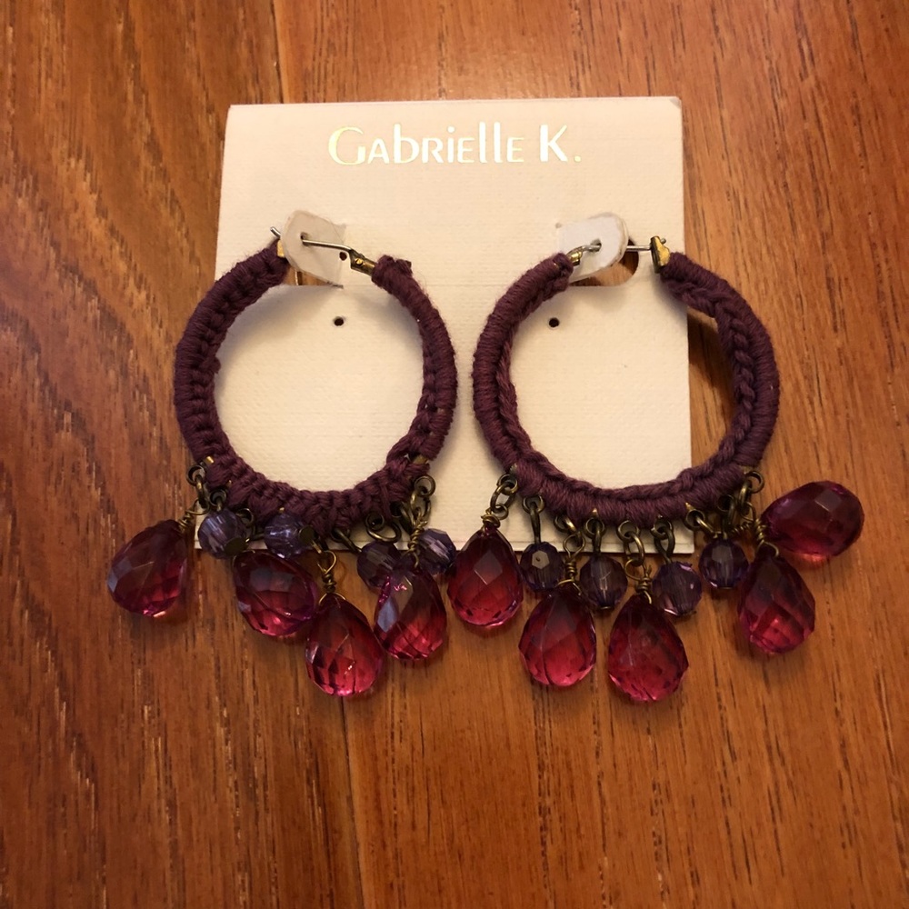 Free with purchase - purple earrings